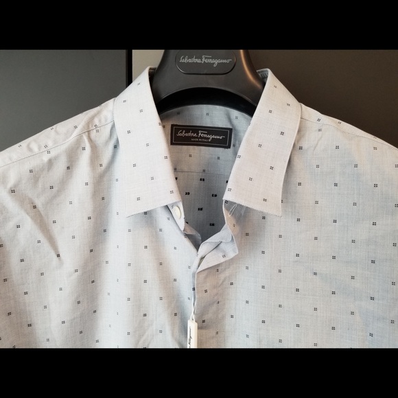 NEW - Men’s Ferragamo dress shirt - plus size - Picture 3 of 10